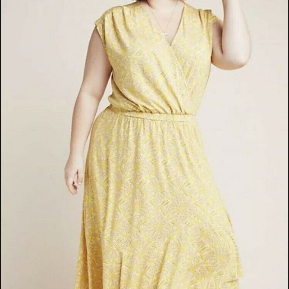 Anthropologie Plus Boho Print Sundress Size 2X